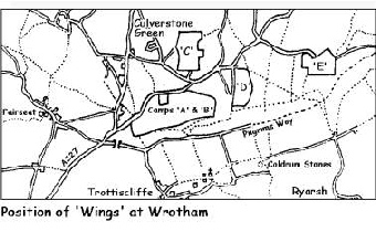 map of wings at wrotham